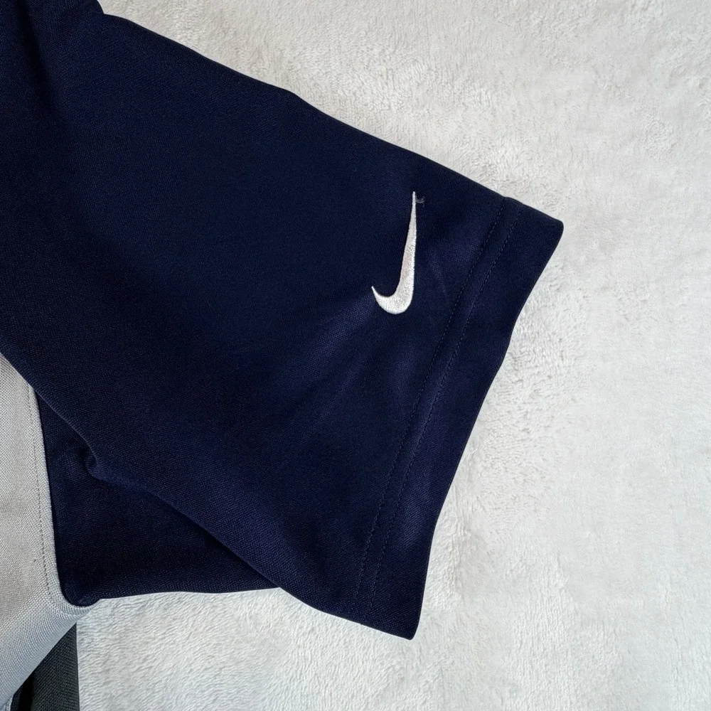 Nike Polo Dallas Cowboys Mens Sz L Gray Dri-FIT Shirt NFL Football Performance
